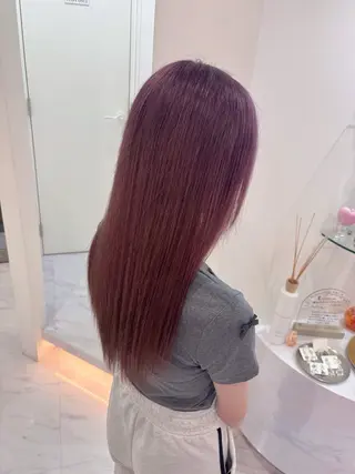 ロング カラー AYU/ハイトーンカ ラー/ヘアアレンジのヘアスタイル
