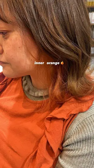 カラー 🤍aimi🤍 ウルフ/韓国ヘアのヘアスタイル