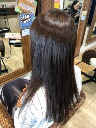 ロング 縮毛矯正/髪質改善 主税巧一のヘアスタイル