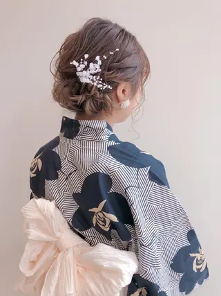 ヘアアレンジ 似合わせ艶髪カラー ❤️ハダユミのヘアスタイル