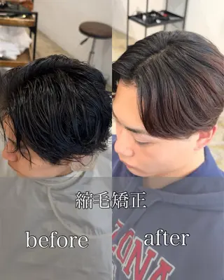 メンズ 川畑悠真 /メンズ縮毛矯正特化のヘアスタイル