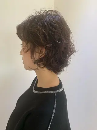 ショート カラー パーマ ACE所属・高橋 侑李のヘアスタイル