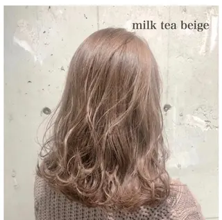 セミロング カラー パーマ ヘアアレンジ メンズ キッズ ネイル マツエク・マツパ Rene'所属・当日予約⭕️ yuriのヘアスタイル