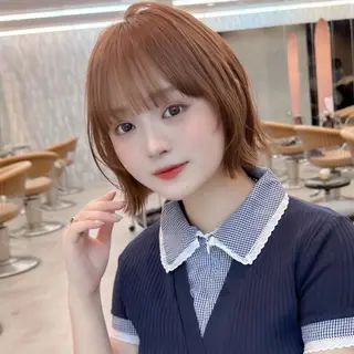 ショート ボブ韓国風レイヤー 錦糸町/畠中ケントのヘアスタイル