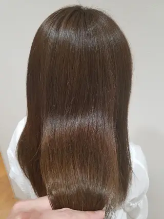 ミディアム カラー パーマ 髪質改善/ハイライト 小林秀樹のヘアスタイル