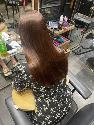 ロング ブリーチ＆縮毛矯正 🧸ともき🧸のヘアスタイル