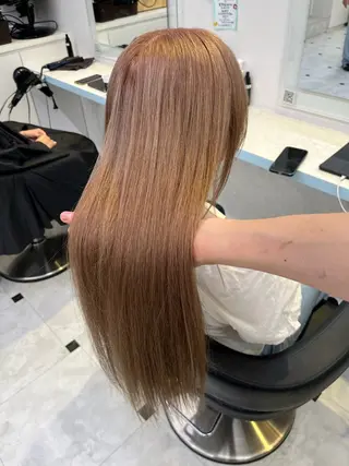 カラー 似合わせ💗透け感 💗うる艶カラー💗のヘアスタイル