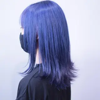 ミディアム カラー デザインカラー 小西勇次のヘアスタイル