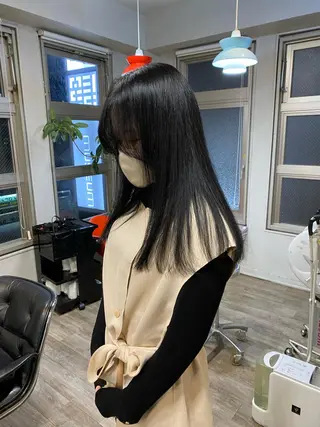 カラー や ぎ /神戸美容室 /顔まわりレイヤーのヘアスタイル