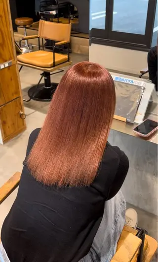 セミロング カラー 各務原/カラー/ブリ ーチお任せください!のヘアスタイル