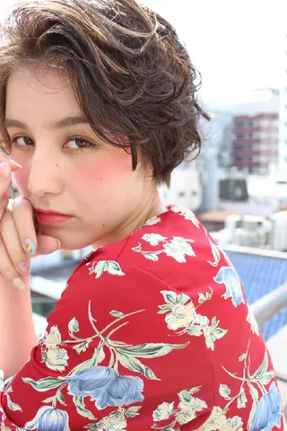 ショート パーマ カラー Mira 代表 SEKIのヘアスタイル