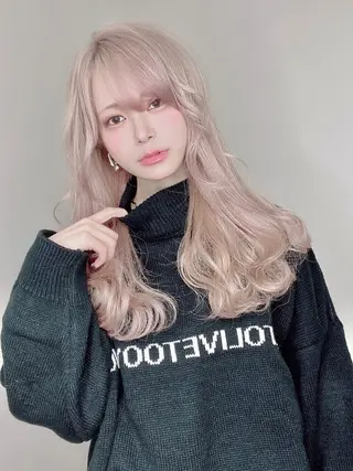 ロング カラー Via officialのヘアスタイル