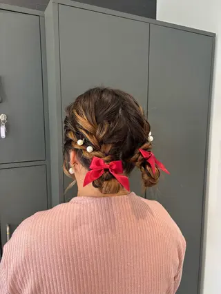 セミロング JILL    hair所属・maki💖 暖色カラーのヘアスタイル