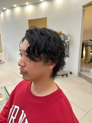 メンズ 藤本渚杜/メンズ カット/艶カラーのヘアスタイル