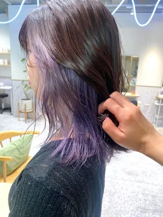 ミディアム カラー 暖色カラー/ パリジェンヌ💟みくのヘアスタイル