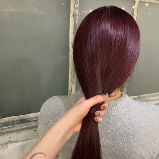 セミロング カラー 西村 瑠々花のヘアスタイル