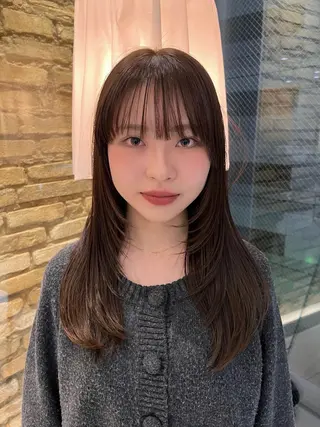 ロング hair make BEHIVE ichibancho AVEDA所属・渡邉  日向子 ・レイヤー、縮毛矯正のヘアスタイル