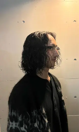 ミディアム パーマ メンズ fifth神宮前 HIN★T★のヘアスタイル