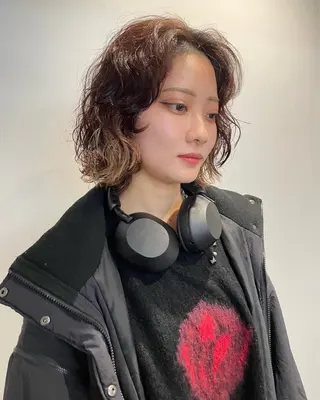 ショート パーマ レイヤーパーマ/ ショートパーマ/横浜のヘアスタイル