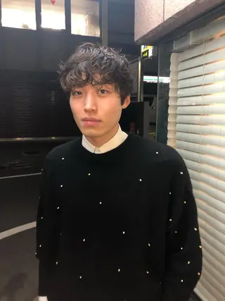 ショート パーマ メンズ 末崎 聖子のヘアスタイル
