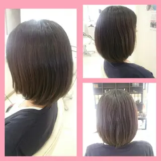 ミディアム キンジョウ エナミのヘアスタイル