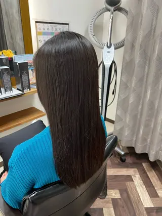 ロング 髪質改善/マツパ 垢抜け透明カラー衣笠のヘアスタイル