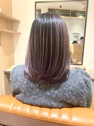 セミロング カラー オーナースタイリスト 宗正淳志のヘアスタイル