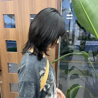 ミディアム ダブルカラー/韓国 ヘア/さわのあかねのヘアスタイル