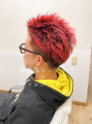 ショート カラー アザマ　ヤスカツ _rosso 川口のヘアスタイル