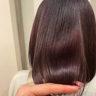 ミディアム カラー 韓国ヘア顔周りカット 艶髪ベージュtamaのヘアスタイル