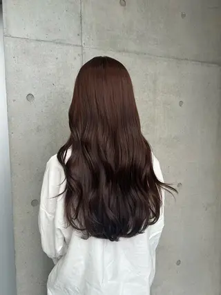 ロング カラー ヘアアレンジ 🍎艶モテカラー🍉 カリンのヘアスタイル