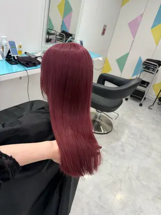 セミロング カラー ダメージレスハイ トーン💖kanonのヘアスタイル