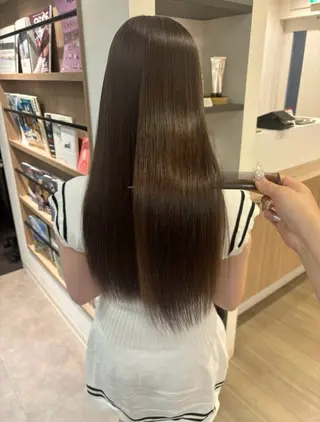 ロング モテ髪🫧赤み消し カラー表参道きょうこのヘアスタイル
