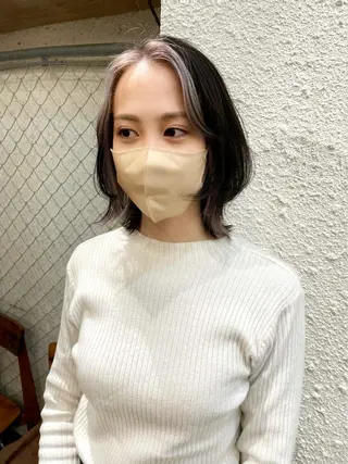 ミディアム カラー ヘアアレンジ 〽️magico/ ウルフDaiki〽️のヘアスタイル