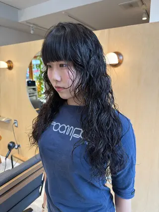 ロング パーマ パーマ/ボブ /レイヤー チヒロのヘアスタイル