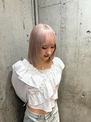 カラー cinq所属・ハイトーンカラー/ sorane♥️のヘアスタイル