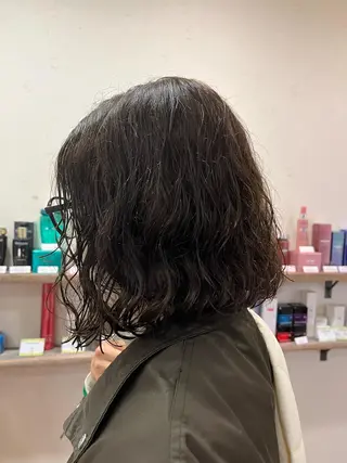 ミディアム パーマ 🟢NEGi🟣 🫧髪質改善のヘアスタイル
