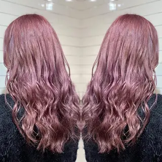 ロング カラー ヘアアレンジ 髪質改善×ハイトーン 中田啄也のヘアスタイル