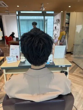 ショート メンズ メンズ特化/ センターパート/八谷のヘアスタイル