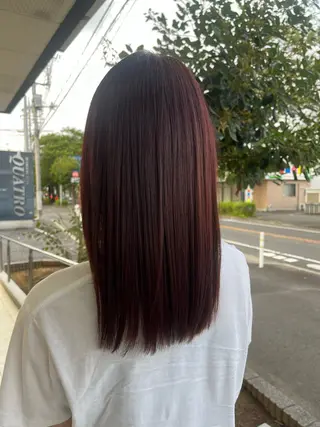 ミディアム hair and beauty QUATRO 赤塚店所属・QUATROカラー 予約‪のヘアスタイル