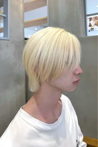 カラー メンズ hono🐬カラー 特化/ハイトーンのヘアスタイル