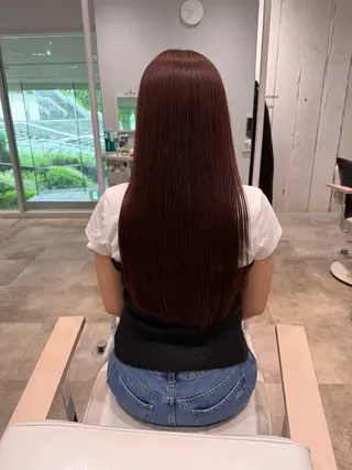 ロング カラー MAISON des M.SLASH所属・韓国風レイヤー/ 艶カラー竹内貫のヘアスタイル