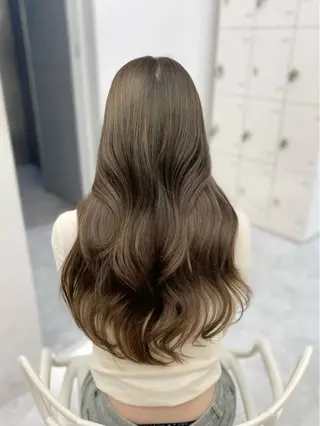 カラー 🤍透明感グレージュ オリーブ🤍RINのヘアスタイル
