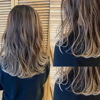 ミディアム カラー 髪質改善特化 ミサワコウキのヘアスタイル