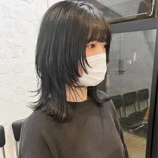 ミディアム カラー 🌿レイヤーボブ/パ ーマ🌿 木梨健太のヘアスタイル