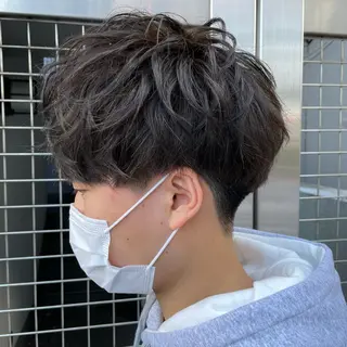 ショート カラー メンズ 【メンズ縮毛矯正】 田中秀斗のヘアスタイル