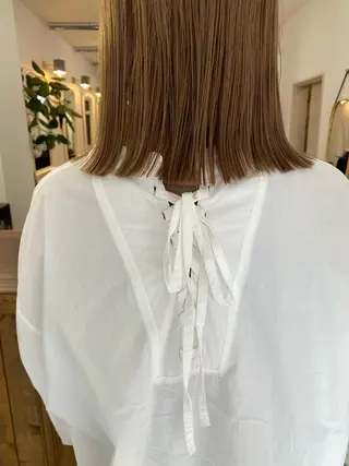 ミディアム カラー bob/ aoiのヘアスタイル