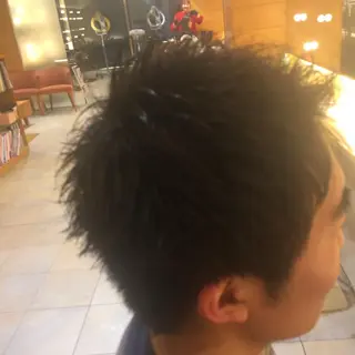 カラー ヘアアレンジ メンズ メンズパーマの巨匠 鈴木純のヘアスタイル