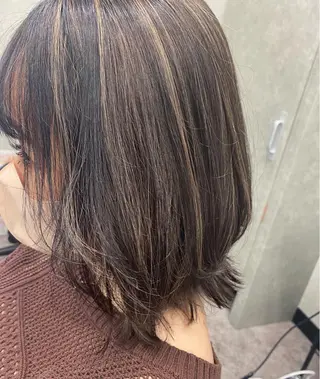 ミディアム カラー 🕶️佐藤 海李🐏のヘアスタイル