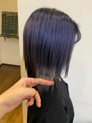 カラー ブリーチカラー よねだまことのヘアスタイル